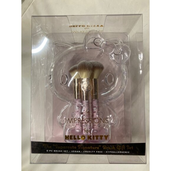 Hello Kitty Signature Brush Gift Set - Limited Edition by The Crème Shop New - Picture 2 of 4